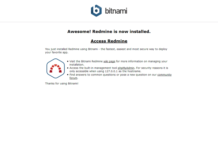 aws bitnami redmine